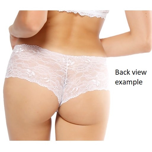 Women's Pink Chantilly Lace Boxer Without Elastics